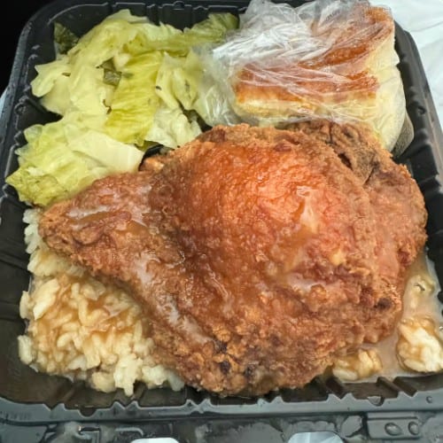 Smothered Pork Chops Dinner.