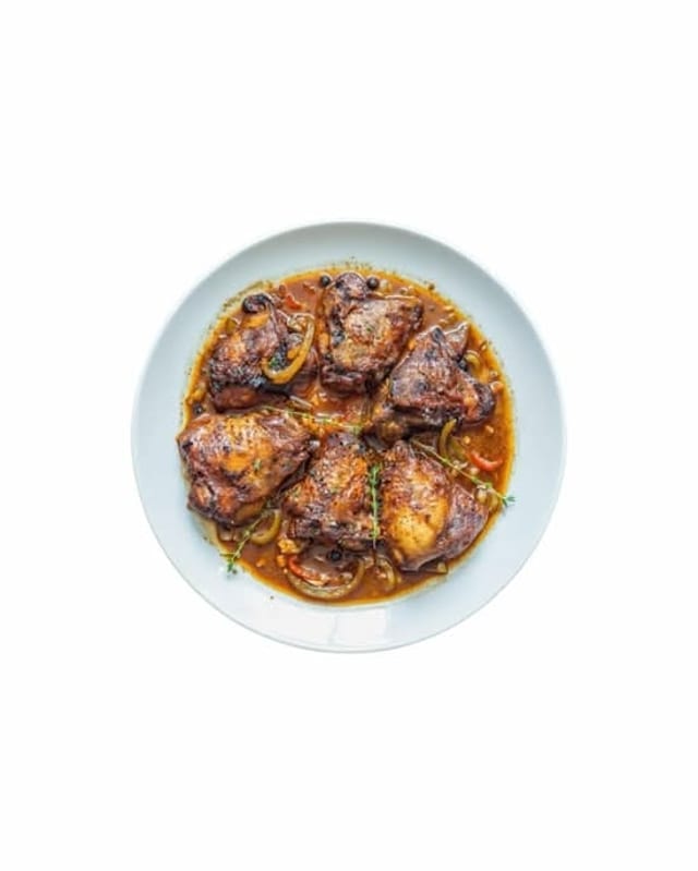 Brown Stew Chicken.
