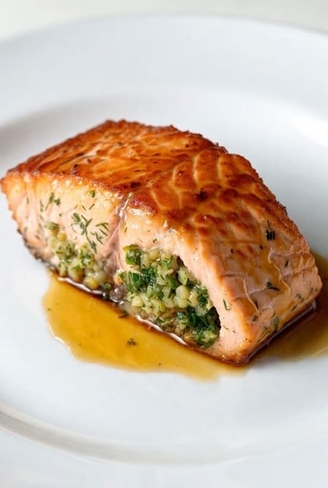 Supreme Stuffed Salmon.
