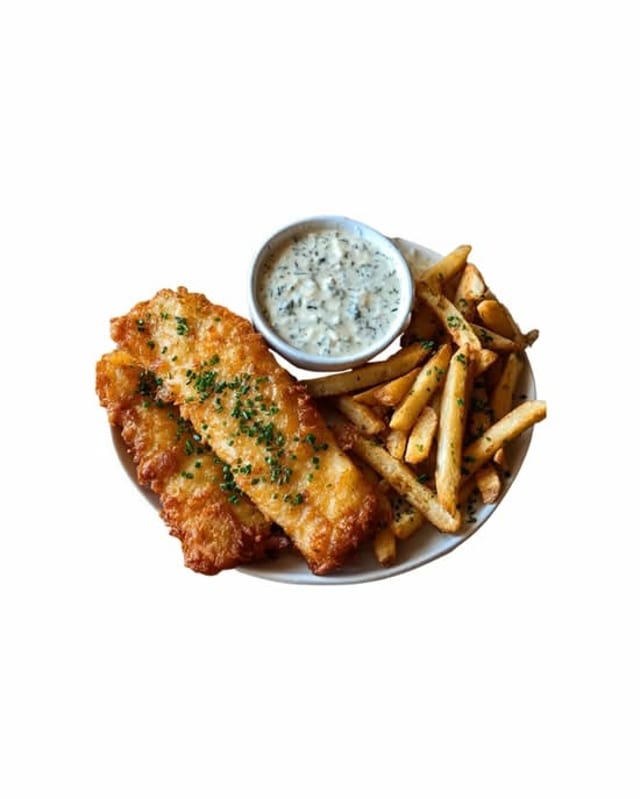 Fried Fish Basket With Fries.